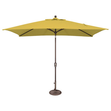 Catalina 6'x10' Rectangle Push Button Tilt Umbrella, Lemon