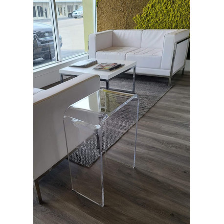 Clear Acrylic End Table 18" x 10.5" x 23" high x 3/4 Thick