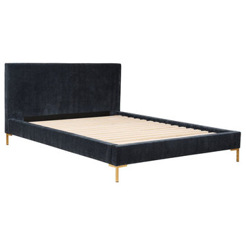 84 Inch King Bed Blue Retro Moe's Home