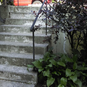 Old Concrete steps, before caps