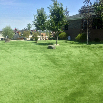 Global Syn-Turf artificial grass installation in Stockton, CA