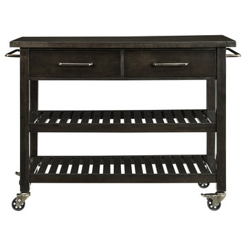 Holly & Martin Havelock Farmhouse Rolling Kitchen Island