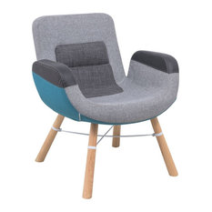 multi coloured armchair