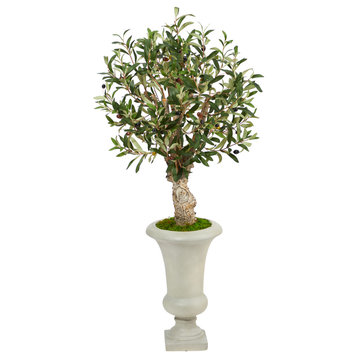 3.5' Olive Artificial Tree, Sand Colored Urn