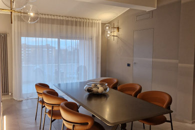 Photo of a contemporary dining room in Milan.