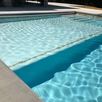 Cedar Rapids, IA - Contemporary - New Concrete Swimming Pool Construction