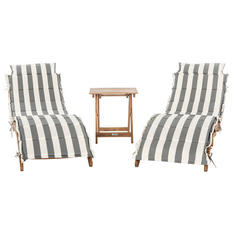 Safavieh Pacifica Indoor-Outdoor 3-Piece Lounge Set