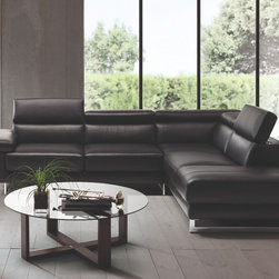 Natuzzi Editions Leather Sectional B619 Saggezza - Sectional Sofas