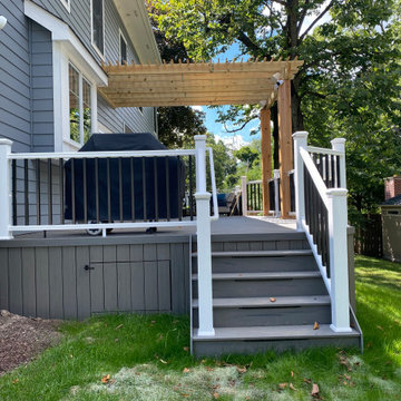 TimberTech Silver Maple Deck & PT Pergola in Naperville, IL