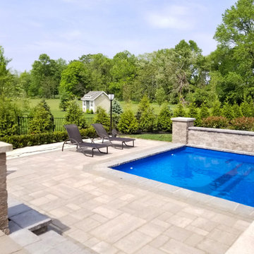 Fiberglass Pool Installation & Back Yard Makeover - Lincroft NJ