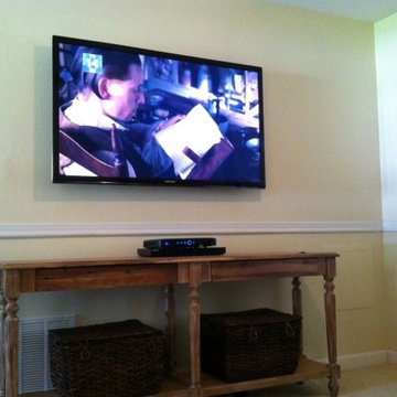 flat screen wall installation