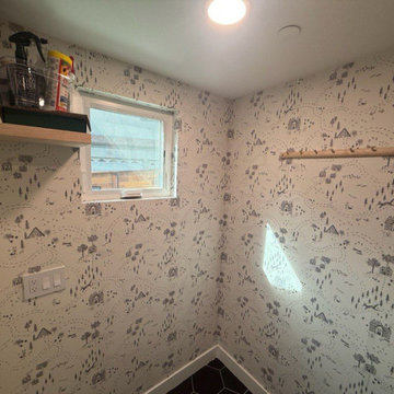 Wallpaper installation Basement in Grand Prairie