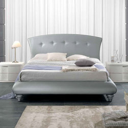 Italian Upholstered Bed Luna 04 by Spar - $3,455.00 - Platform Beds