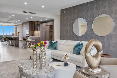 Example of a minimalist home design design in Miami