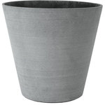 Blomus - COLUNA Flower Pot - COLUNA Blomus Flower Pot is simplistic, beautiful and practical. Polystone material lends the appearance of concrete, but is more durable. Inside coating prevents seepage into the polystone. Pots may be used inside or out.Drainage hole may be drilled in the bottom for outdoor use. Made of polystone. Available in multiple sizes.