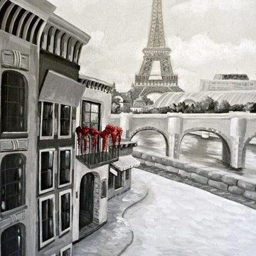Paris Themed Media Room