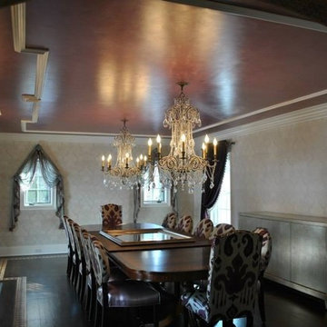 Rockville center Red ceiling faux finish