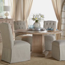 Hudson Round Pedestal Dining Table 60" - Products
