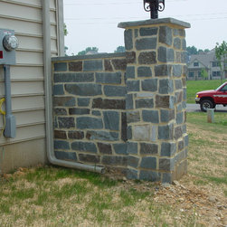 QuarryCut Stone - 95%Blue Stone 5%Split Grey - Squares & Strips - Siding And Stone Veneer