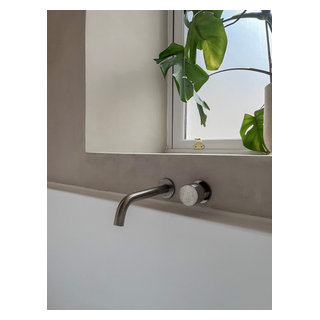 Microcement Bathroom - Scandinavian - Bathroom - Edinburgh - by Studio ...