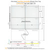165 SQFT Linear Shower Kit, 49.5" x 41" CURBLESS, END, 28" Tile-In Linear Drain