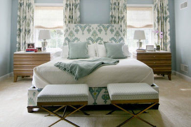 Transitional bedroom photo in Other