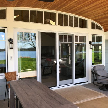Lake House Porch Addition with New Siding