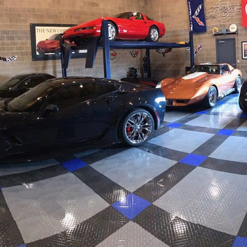 RACEDECK GARAGE FLOOR - It's Corvette Fever for this home owner