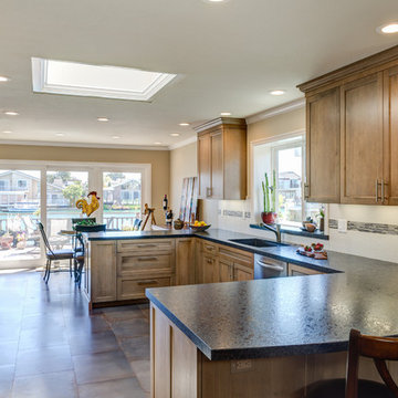 Transitional Foster City Waterfront Kitchen Designed By CJ Lowenthal