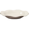 Iridescent White Ceramic Plate