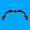 Renovators Supply Cabinet Handles 6 in Wrought Iron Black Drawer Pull Drop Style