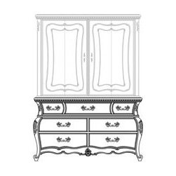 AICO Furniture - Lavelle Melange Media Cabinet with Side Piers - 54071-54271-541 - Home Office Accessories