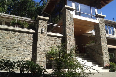 Example of an exterior home design in Vancouver