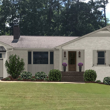 Georgia painted brick