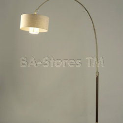 Veld Arc Floor Lamp in Pecan - Floor Lamps
