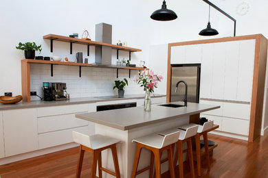 Photo of a scandinavian kitchen in Brisbane.