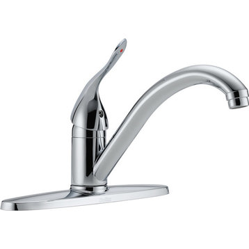 Delta HDF Single Handle Kitchen Faucet, Chrome, 100LF-HDF