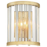Crystorama - Crystorama DAR-1012-DT, 2-Light Wall Mount, Distressed Twilight - Warmth emanates from the cut crystal elements framing the curved distressed metal cage. Both timeless and transitional, the minimalist design makes the Darcy ideal for any space in the home.