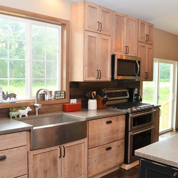 North Judson IN. Haas Signature Collection, Modern Rustic Inspired Kitchen
