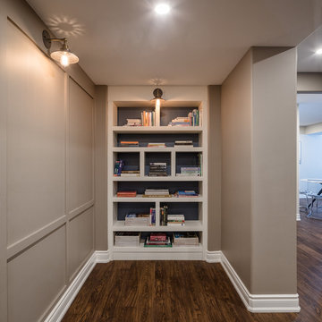Custom basement book nook.