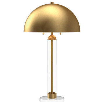 Margaux table lamp,Brushed Gold D17-3/4" x H31-1/8"