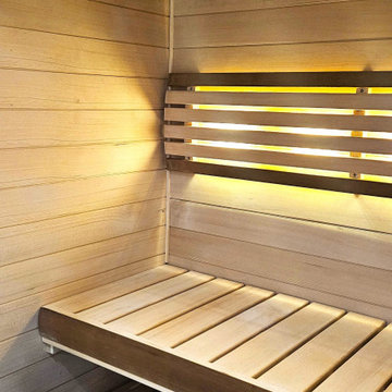 Modern Basement Spa Bathroom