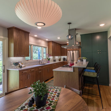 Project 2966-1 Mid-Century Modern Kitchen + Mudroom + Basement Remodel