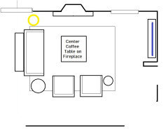 Design layout for living room.