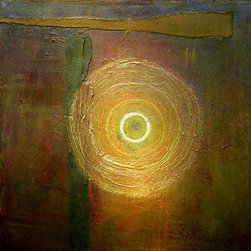 Original Acrylic - "Conscious Evolution, Green #  1"   SOLD - Mixed Media Art