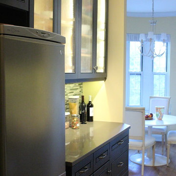 Before decorating, after renovation.