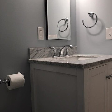 *Customer Referral* Finished Basement Renovation and Upstairs Powder Room