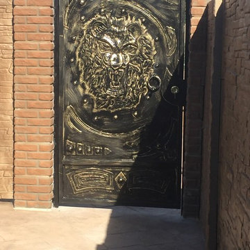 Artistic Driveway Gate "Lions"