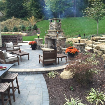 Cocktails on the Patio in Autumn
