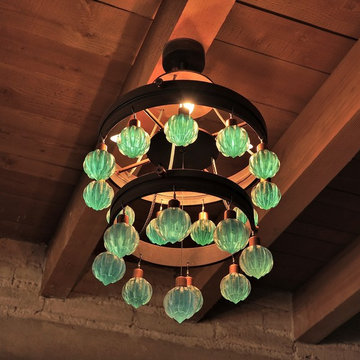 Chandelier in Green
